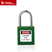 Small Stell Shackle Safety Padlock Green G304