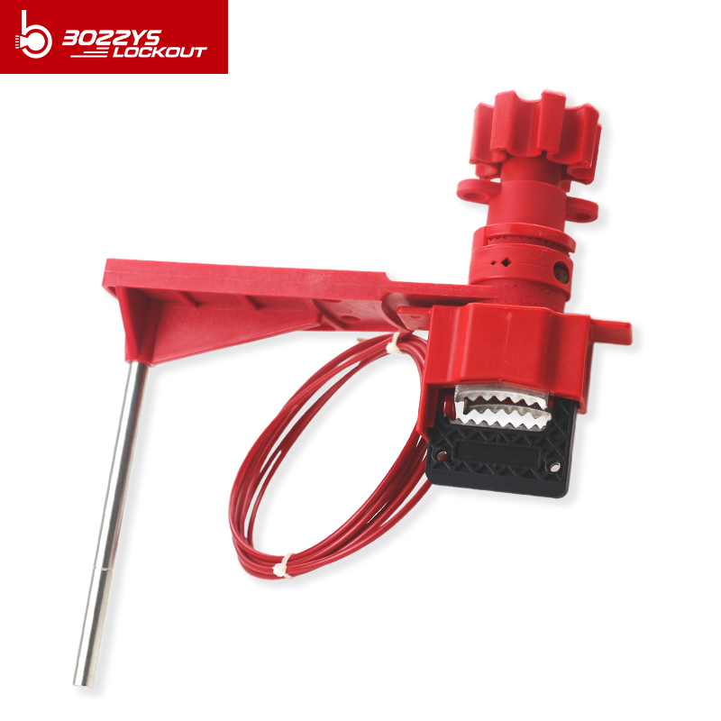 Safety Universal Valve Lockout device with Cable and Blocking Arm