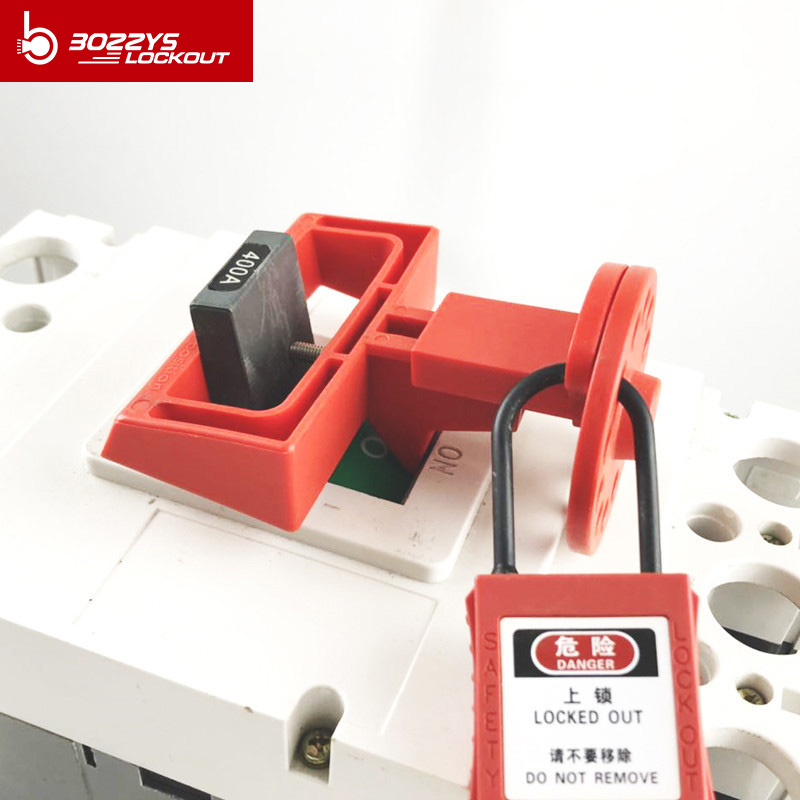 3-Phase Breaker Lockout device secures and isolates for circuit breaker switches