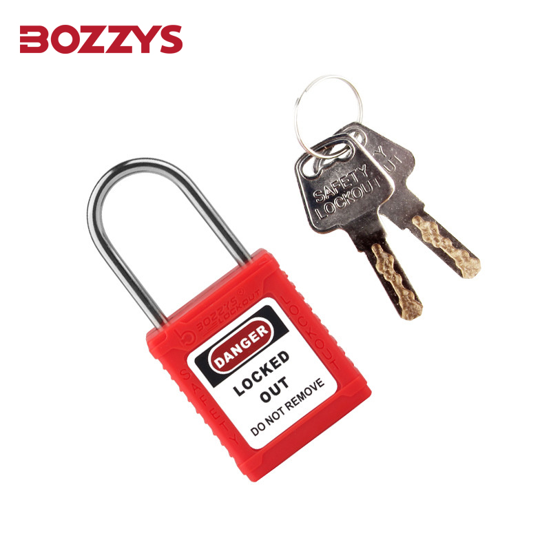 Thin Stainless Steel Shackle Safety Padlock with Key Different